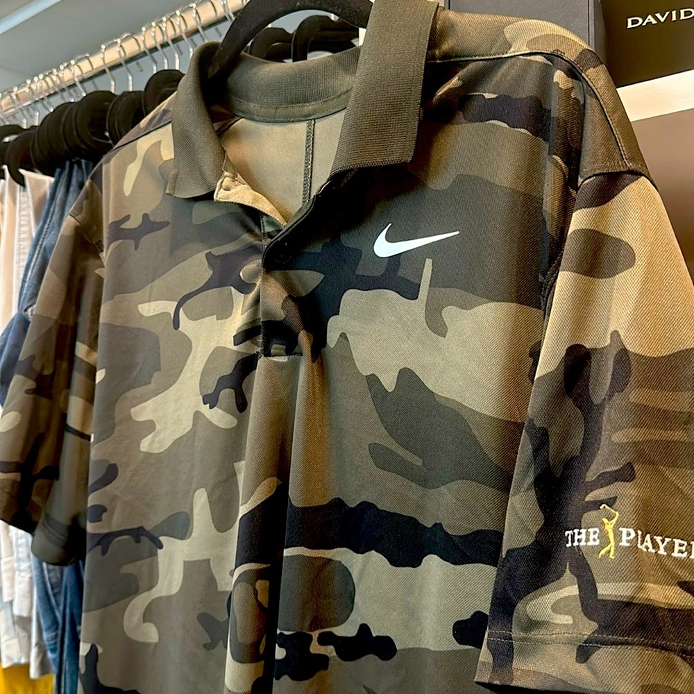 Nike golf camo polo from The Players